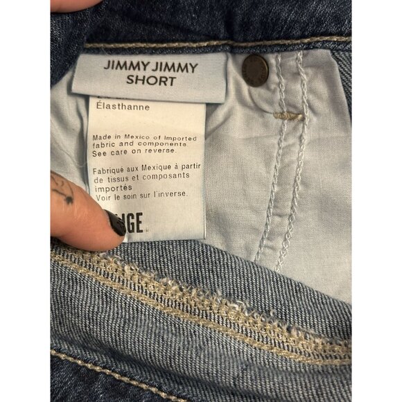 Paige "Jimmy Jimmy" Distressed Denim Jean Shorts Size 26 - Picture 5 of 5